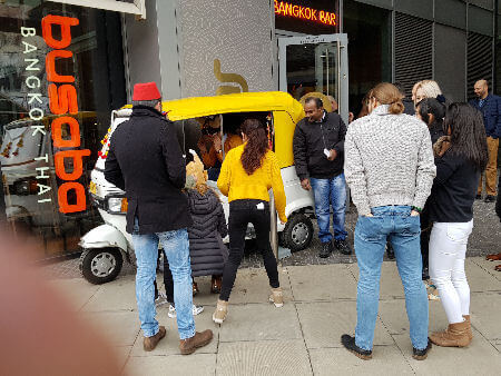 Our Tuk TUk At A Busaba Opening Event